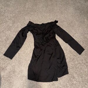 Elegant Black Off-Shoulder Dress